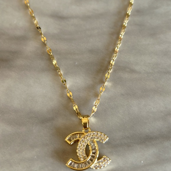 CC cz stone necklace - Picture 3 of 4